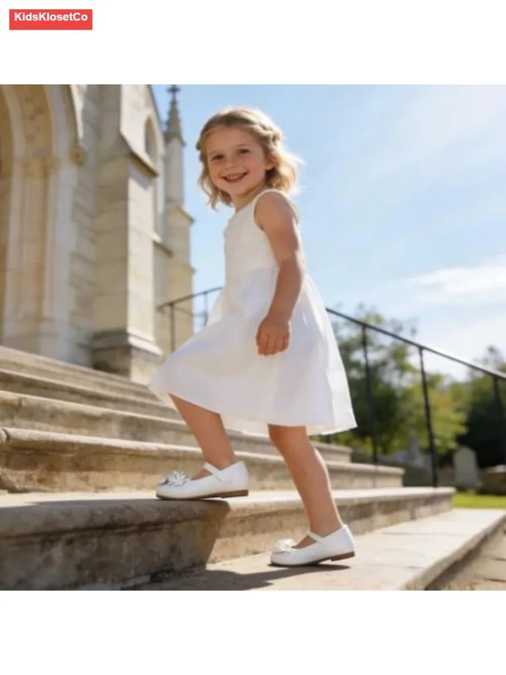 Toddler Mary Janes Ballet Dress Flats Flower Girl Sparkly Pearl Shoes